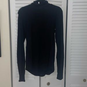 Black lululemon long sleeve Turtleneck base layer. Size 10.